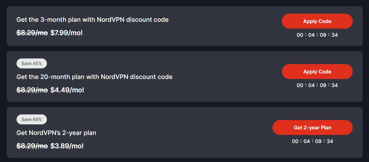 NordVPN coupon code